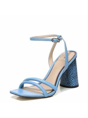 SAM EDELMAN KIA Heeled Sandals 9  Block Heel True Blue Strappy